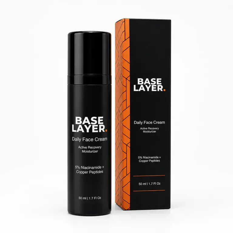 Base Layer Daily Face Cream bottle and carton on white background