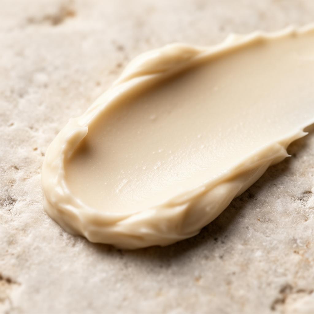 Macro close-up of Base Layer's lightweight, non-greasy gel-cream texture